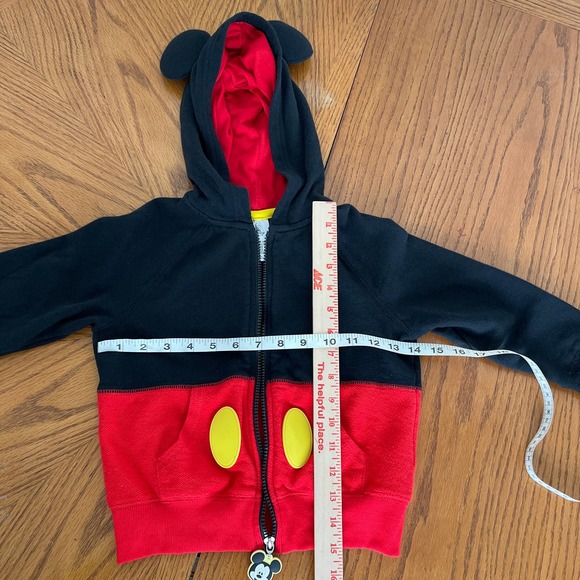 Disney Mickey Mouse Hoodie With Ears Boys Sz 4 Gently used - Picture 6 of 10
